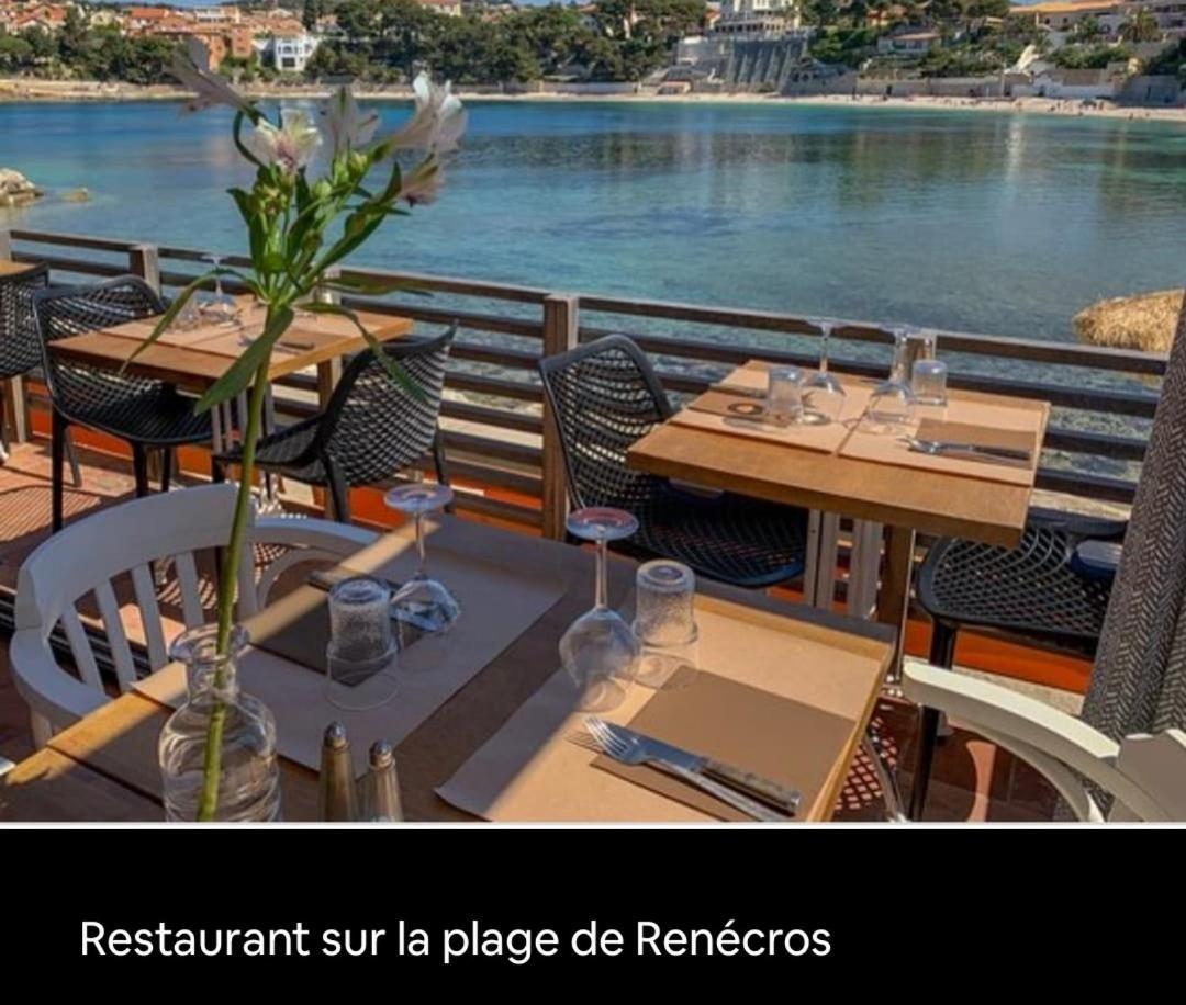 Joli Studio Les Pieds Dans L Eau Avec Place De Parking Gratuite Bandol Eksteriør bilde